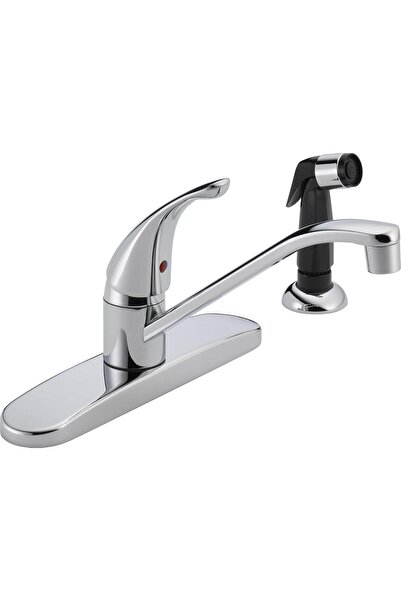 STOREMAX Sersashop Single Handle Kitchen Faucet with Side Sprayer, Chrome P115Lf 266450
