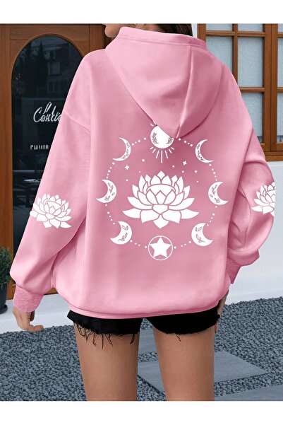 GALASHOP Women's Lotus Graphic Hoodie