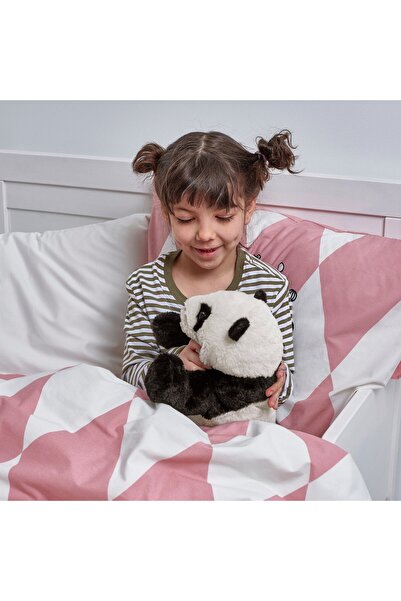 IKEA Plush Toy, White/Black