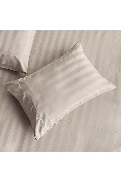 Generic Satin Stripe Pima Cotton Sateen 525 Thread Count 3-Piece Queen Duvet Cover Set - 200x200 cm