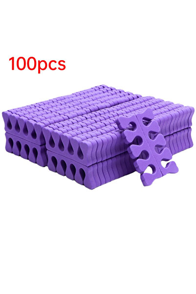 choice2 100 قطعة من إسفنجة فواصل أصابع القدمين لتزيين الأظافر باللون الأرجوان...