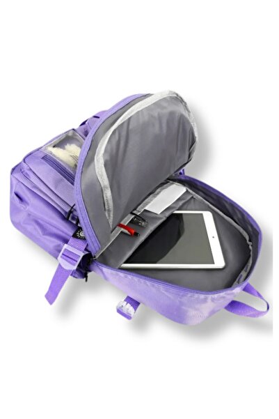 ZUZUNGA Kawaii Korean Style Multi-Eyed Plush Bear Detailed School - Backpack