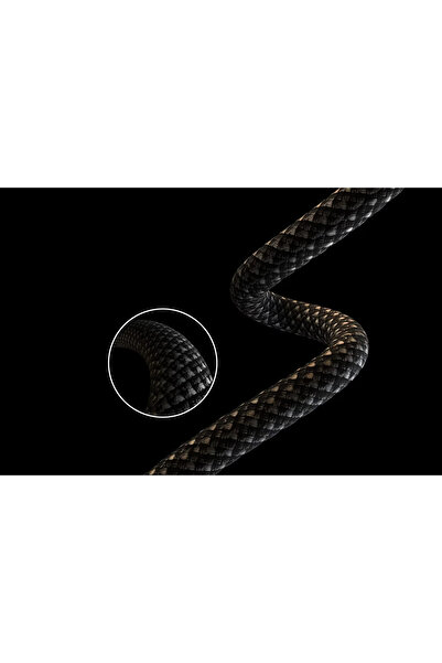 EcoFlow RAPID PRO USB-C cable, 240W, Nylon, 1.8 m, Black/Grey