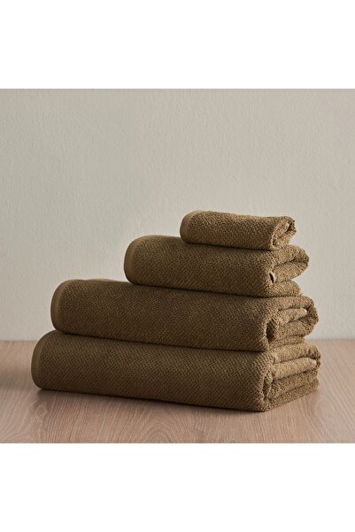 Generic Estella Popcorn 4-Piece 420 GSM Turkish Cotton Finger Tip Towel Set - 30x30 cm