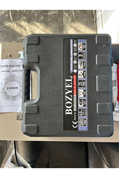 bozyel Yeni Seri 58v sarjli Matkap Mavi cift Akulu Darbesiz 24 parça