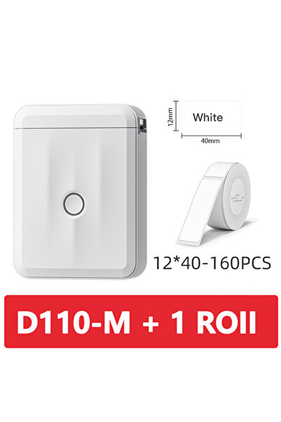Choice3 D110M إضافة 1 لفة Niimbot D110 طابعة حرارية صغيرة محمولة بدون حبر وصانع ملصقات ذاتية اللصق Pri