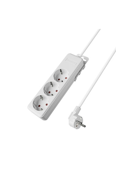 Braytron Extension Cord 3 P/5 M XLINE White with Wall Mount