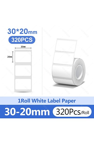 Choice5 1WH Label 30-20mm Niimbot 1Roll B1 White Sticker Paper Waterproof Adhesive Label White Anti-oil for