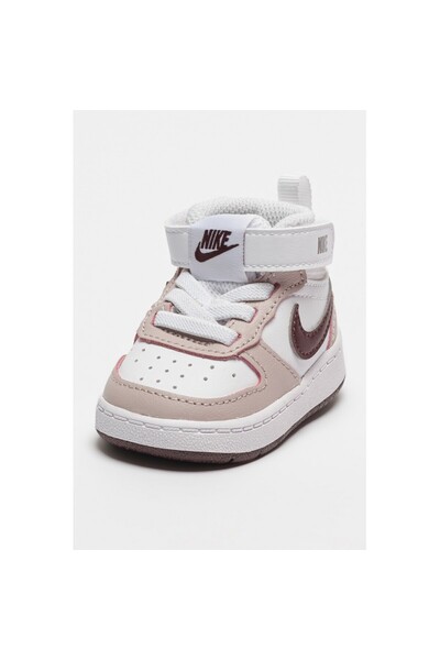 Nike , Court Borough mid-cut sneakers with leather trim