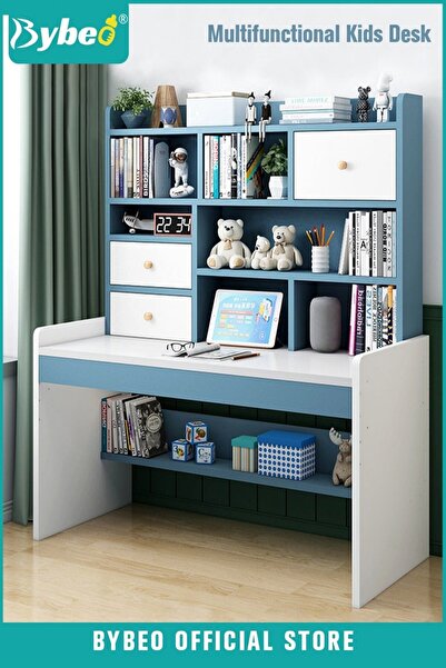 BYBEO مكاتب الأطفال، طاولة دراسة للأطفال للأولاد والبنات، مكتب أطفال قابل لتع...