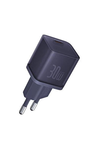 Baseus Încărcător GaN5S, Tip-C, Încărcare rapidă, 30W - Nitrură de galiu (P10162504523-00) - Mov