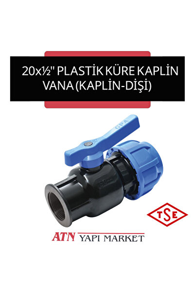 ATN 20x½" Plastik Küresel Kaplin Vana (Kaplin Dişi) – Plastik Rekorlu Su Boru...