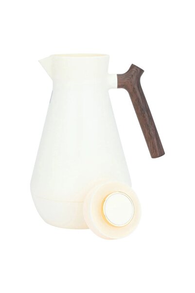 Everest Amada Thermos, 1.5 litres, thermal glass inner shell, plastic outer shell - white
