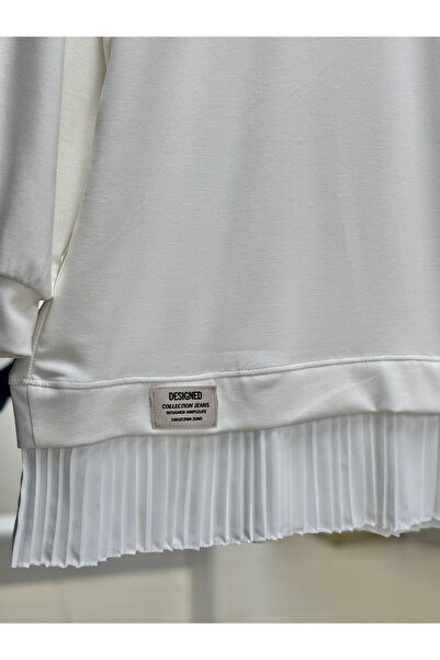 BENAHOLL Φούστα Lamora με πλισέ και κέντημα-NA816 Εκρού