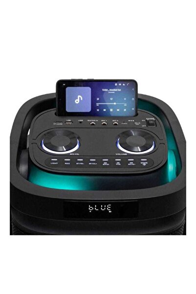 OEM Portable speaker, 160W, Wireless, LED, MP3, USB, microSD, double subwoofer, remote control