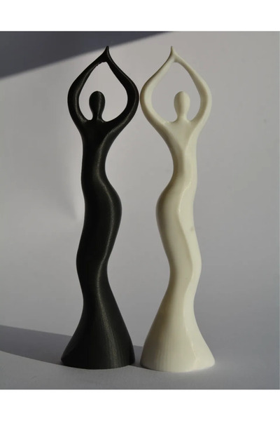 Kariyer Dans Eden Kadın Heykeli İskandinav Tarzı Dekoratif Biblo Ev ve Ofis S...