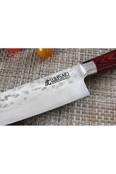 OEM Chef knife, X50 steel blade, 20 cm, Japanese model, pakkawood handle, laminated wood