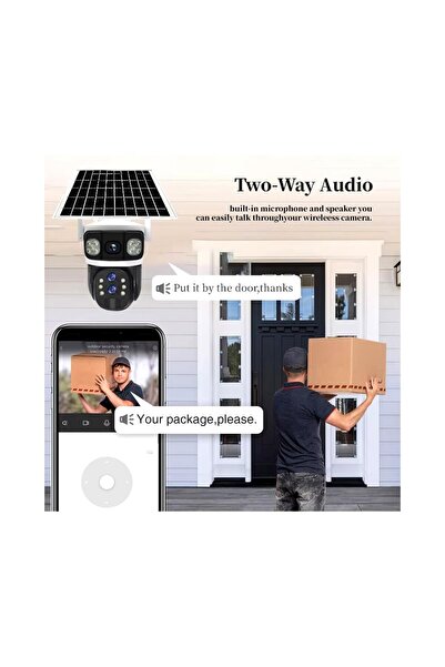 OEM Camera de Supraveghere cu Panou Solar, PTZ 4G, TSS-T9, cu Lentile Multiple, Ultra HD