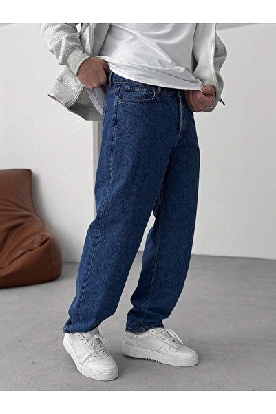 Wkm Denim Casual Erkek Baggy Denim Kot Pantolon