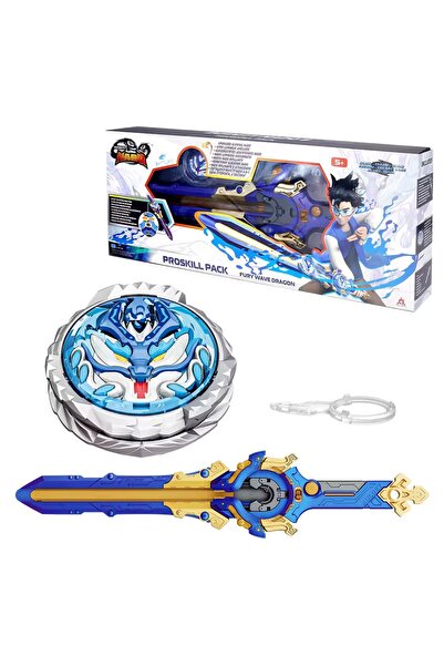 Feyza Oyuncak Infinity Nado Proskill Öfke Dalgası Ejderhası - Geliştirilmiş Kılıç Fırlatıcı ve Işıklı Metal Topaç