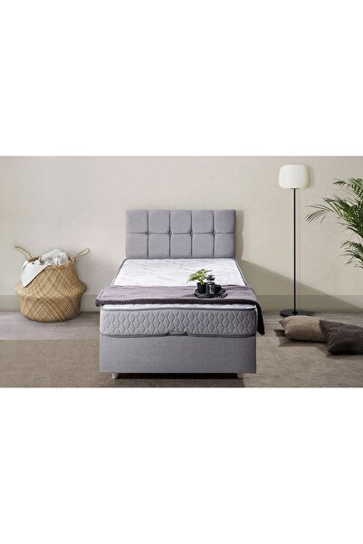 Vivense PARİS BAZA VE BAŞLIK SETİ, AÇIK GRİ, 90X190