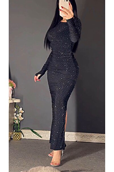 MAYHOŞ BUTİK Kadın taşlı elbise