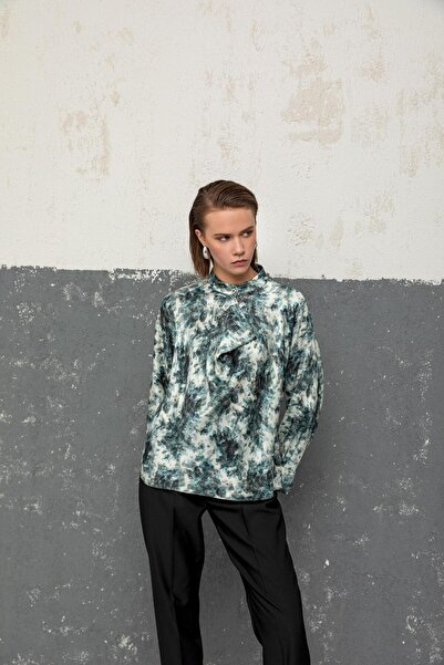 KAMEYA DESENLİ BLUZ 26W10851