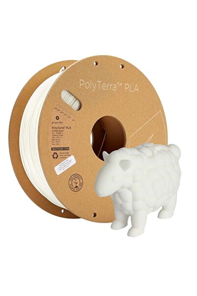 Polymaker PolyTerra PLA Filament Pamuk Beyaz - 1 kg 1.75mm