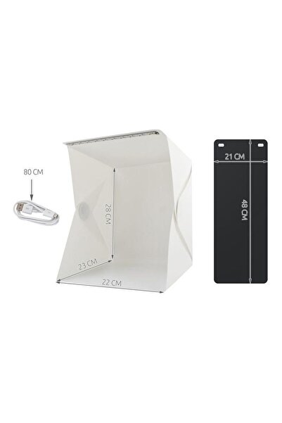 PROCART Mini foldable photo cube, backlit by 20 SMD LEDs, microUSB 5V, 22x23 cm