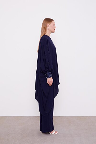 Levidor Lacivert Payet Detay Tunik Takım