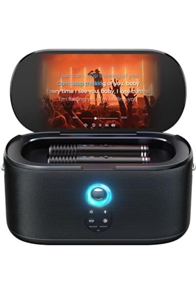 Ikarao Karaoke Machine for Adults, with Lyrics Display, 10.1" Screen, 280W, 2+2 Channel, 2 Wireless