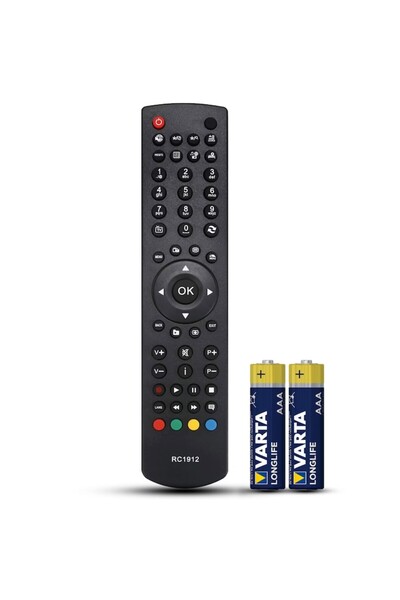 Evo Remote control compatible with Teletech, RC1912, LED19906, LED20265, LED22906, LED24127, Telefunken,