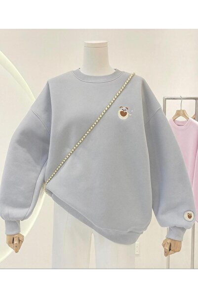 DM DOLCE MORE 3-нишко пени с печат, унисекс суитшърт