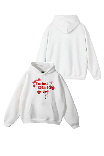 Sebesta Fashion New Season Im Just Printed 3 Thread Cotton Hooded Sweatshirt ...