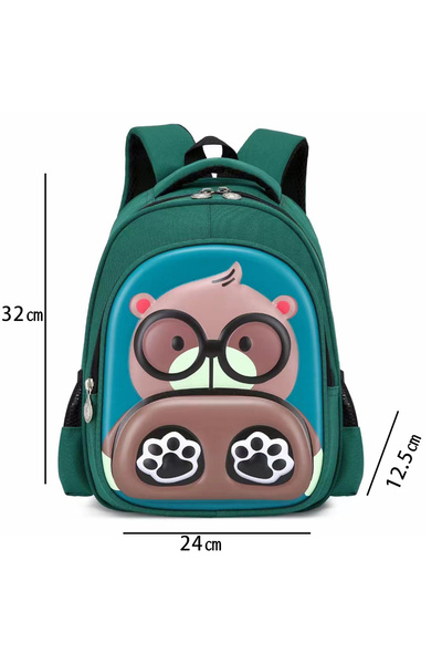 OEM 3D school bag for school, daily commute, or travel, 32 x 24 x 12.5 cm, ZY-556