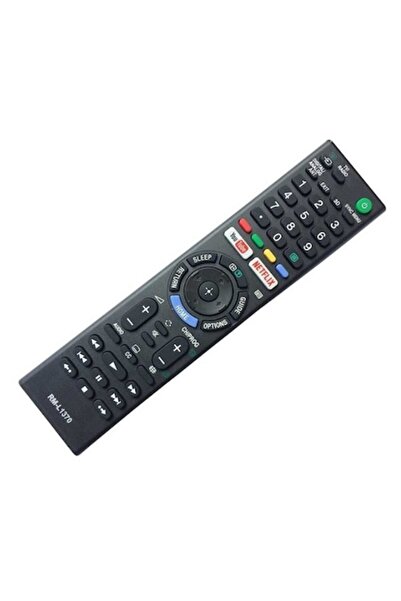 Sony LCD Remote Control, compatible with Sony, RM-L1370 model, with Netflix and Youtube, black