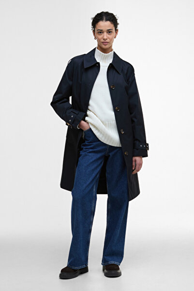 Barbour Maia Showerproof Ceket NY75 Dark Navy/Hessian Tartan