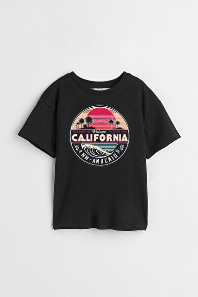 Darkia تي شيرت للأطفال للجنسين بتصميم مطبوع عليه كتابة من مجموعة California C...