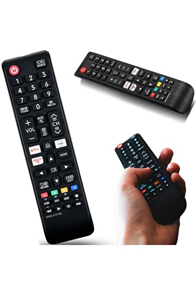 Retoo Telecomandă universală pentru televizor Samsung, Smart TV cu butoane Netflix, Rakuten și Amazon Prime, Negru