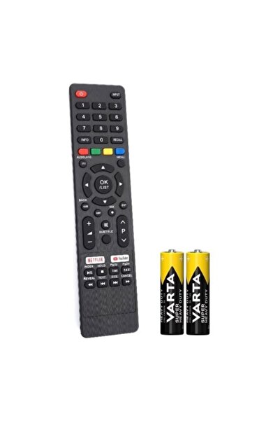 Evo Telecomandă TV compatibilă cu NEI/Schneider/Vortex 32NE4700/LED5-SC670K, Evo, Negru, Baterii I