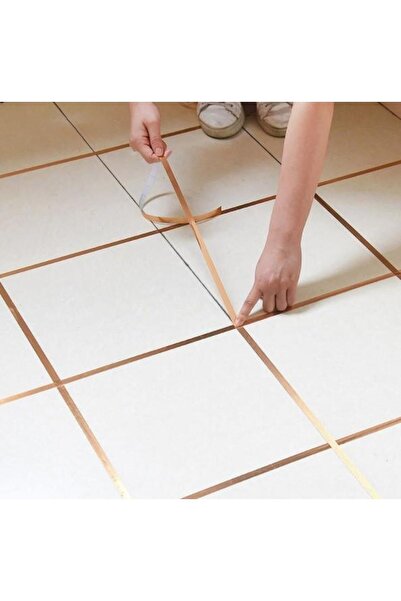 İstangül Butik 1 cm 50 Meters Gold Strip Tape Between Tiles
