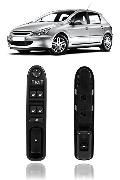 Vorgens Peugeot 307 (uyumlu) Cam Açma Dügmesi Anahtari Sol 6554KT (2001-2008)