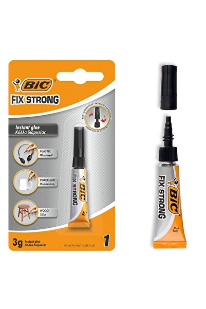 Bic Adeziv Instant Fix Strong, Capacitate 3g, Lemn, Plastic, Portelan