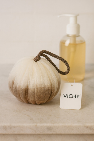 Vichy Bath Loofah Soft Ball Loofah Natural Pompom Bath Loofah Vch-6576