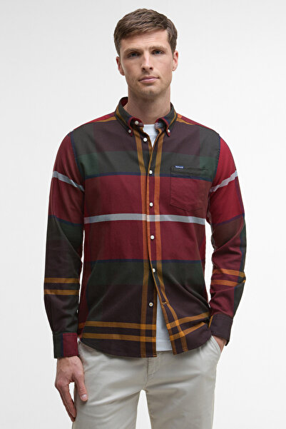 Barbour Dunoon Tailored Tartan Gömlek TN69 Winterberry Tartan
