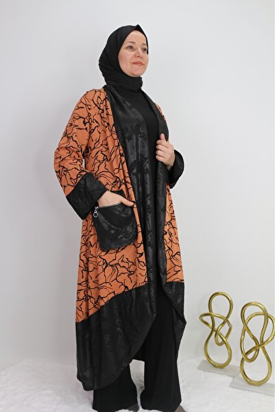 Gazella 41949 İÇ UZUN KOLLU SANDY KUMAŞ ÖNÜ KOLLARI VE CEBİ DERİ GÖRÜNÜMLÜ İK...