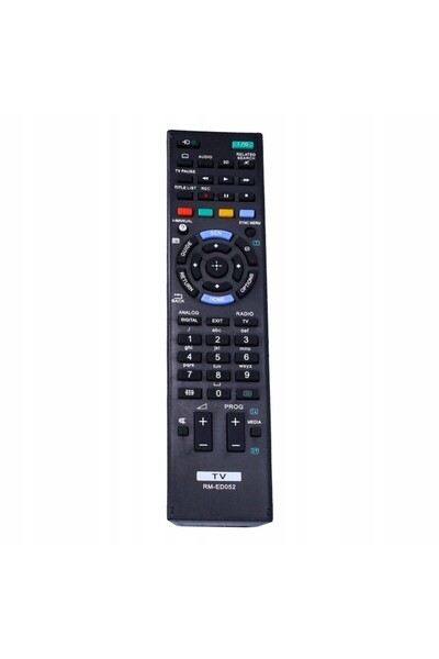 Sony TV Remote Control, Bravia RM-ED001, RM-ED011, RM-ED017, RM-ED018, RM-ED022, Black
