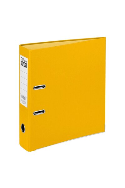 OEM Biblioraft Office Style, 2 Rings, A4, Yellow Color, 29x32cm Dimensions