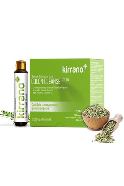 Kirrano Colon Cleanse CCS500 detoxifierea colonului și sustinerea tranzitului regulat