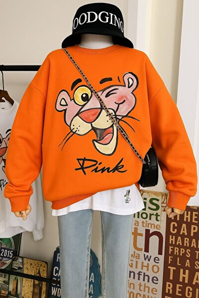 BENROMA 3 İPLİK PENYE PiNK BASKILI UNİSEX SWEATSHIRT